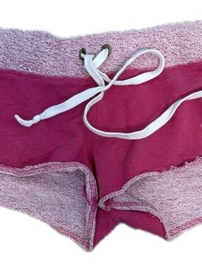 PINK Victoria's Secret Fuchsia Lounge Shorts with White Drawstring